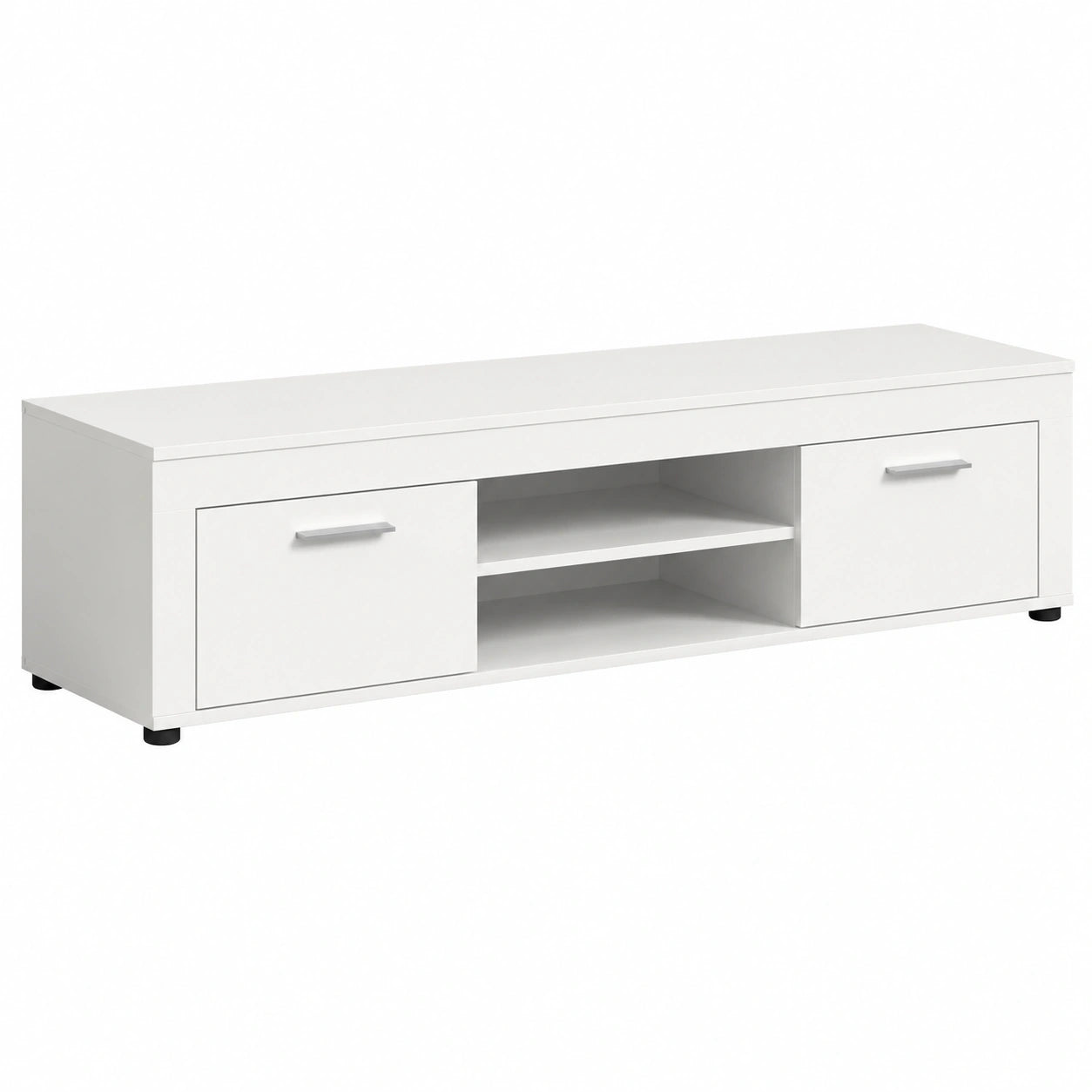 xonox.Home TV-Lowboard Jam 160 cm - Weißes Fernsehschrank für Wohnzimmer