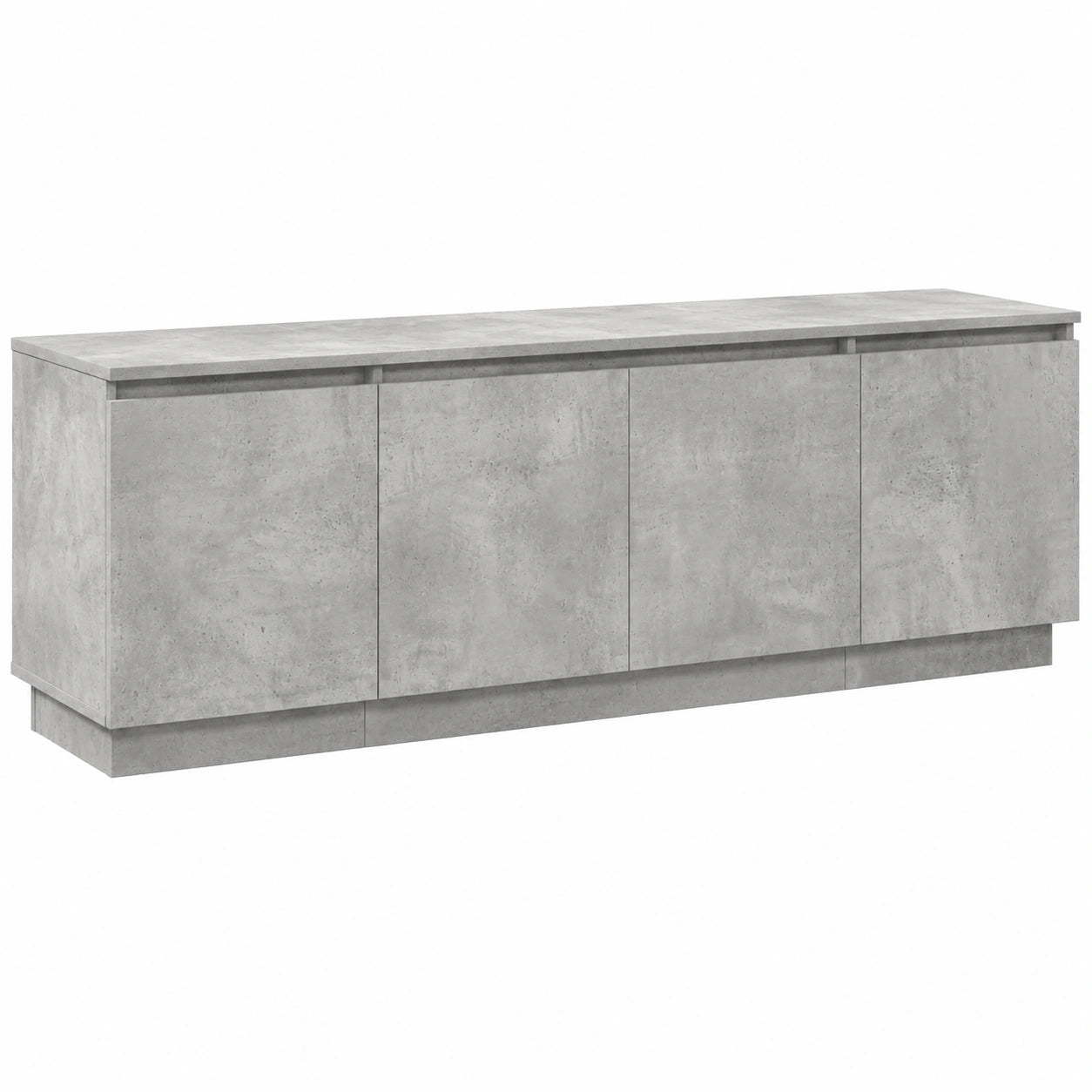Moderner TV-Schrank aus Holzwerkstoff in Beton Grau, 180x38x49 cm