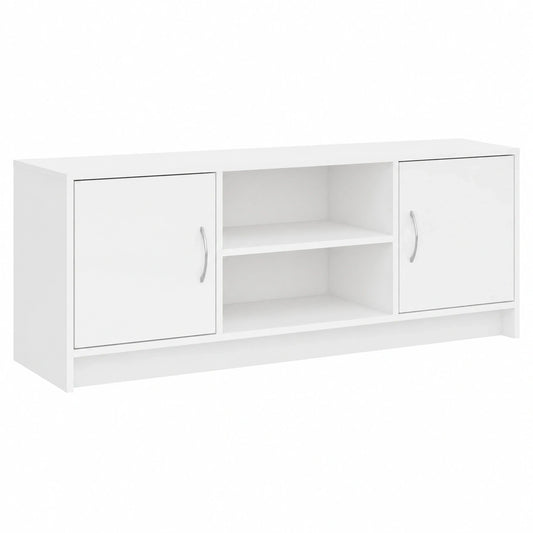 Moderner TV-Schrank mit Stauraum, Weißer Fernsehtisch für das Wohnzimmer