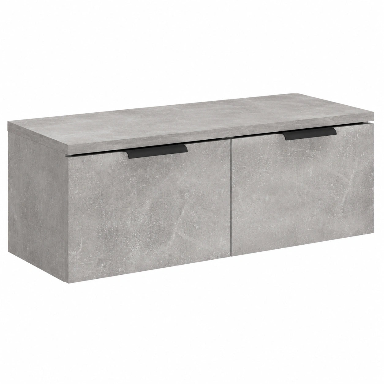 Moderne TV-Hängeschrank, Betonoptik, 68x30x20 cm, Holzwerkstoff