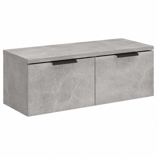 Moderne TV-Hängeschrank, Betonoptik, 68x30x20 cm, Holzwerkstoff