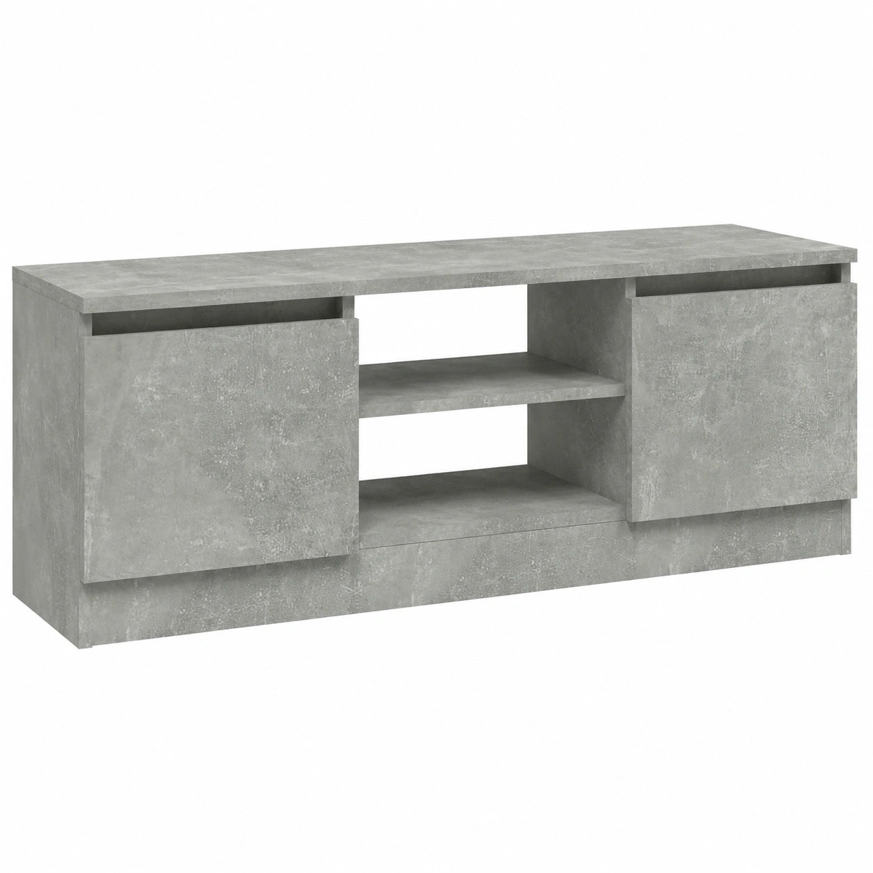 Moderner TV-Schrank mit Stauraum, Betongrau, 102x30x36 cm