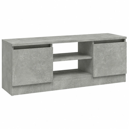 Moderner TV-Schrank mit Stauraum, Betongrau, 102x30x36 cm