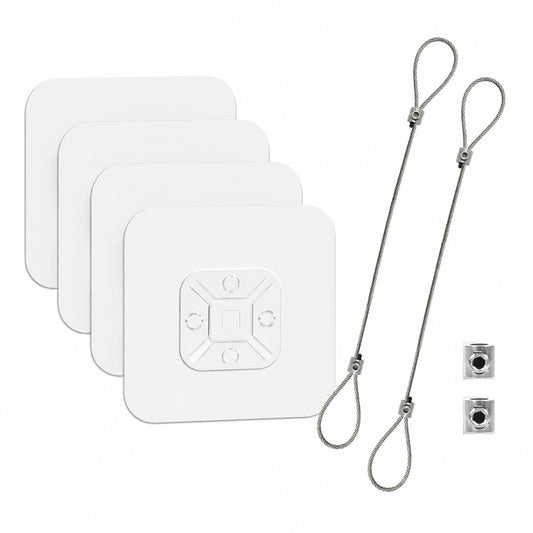 TV Kippschutz Set, Verstellbare Kippsicherung ohne Bohren für Möbel und TV, Antikipp-Sicherheitsgurt inklusive Haftpads