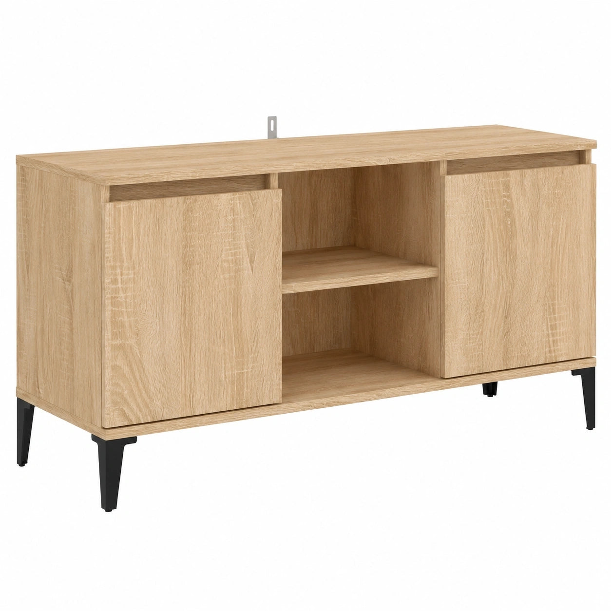 Moderner TV-Schrank mit Metallbeinen, Sonoma-Eiche, 104x36x50 cm