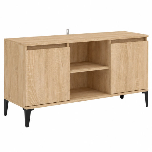 Moderner TV-Schrank mit Metallbeinen, Sonoma-Eiche, 104x36x50 cm