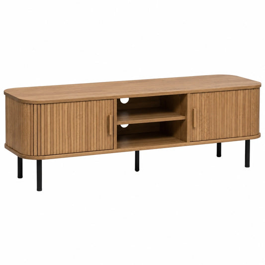 Colva TV-Schrank mit Doppeltüren, Naturholz, Beige