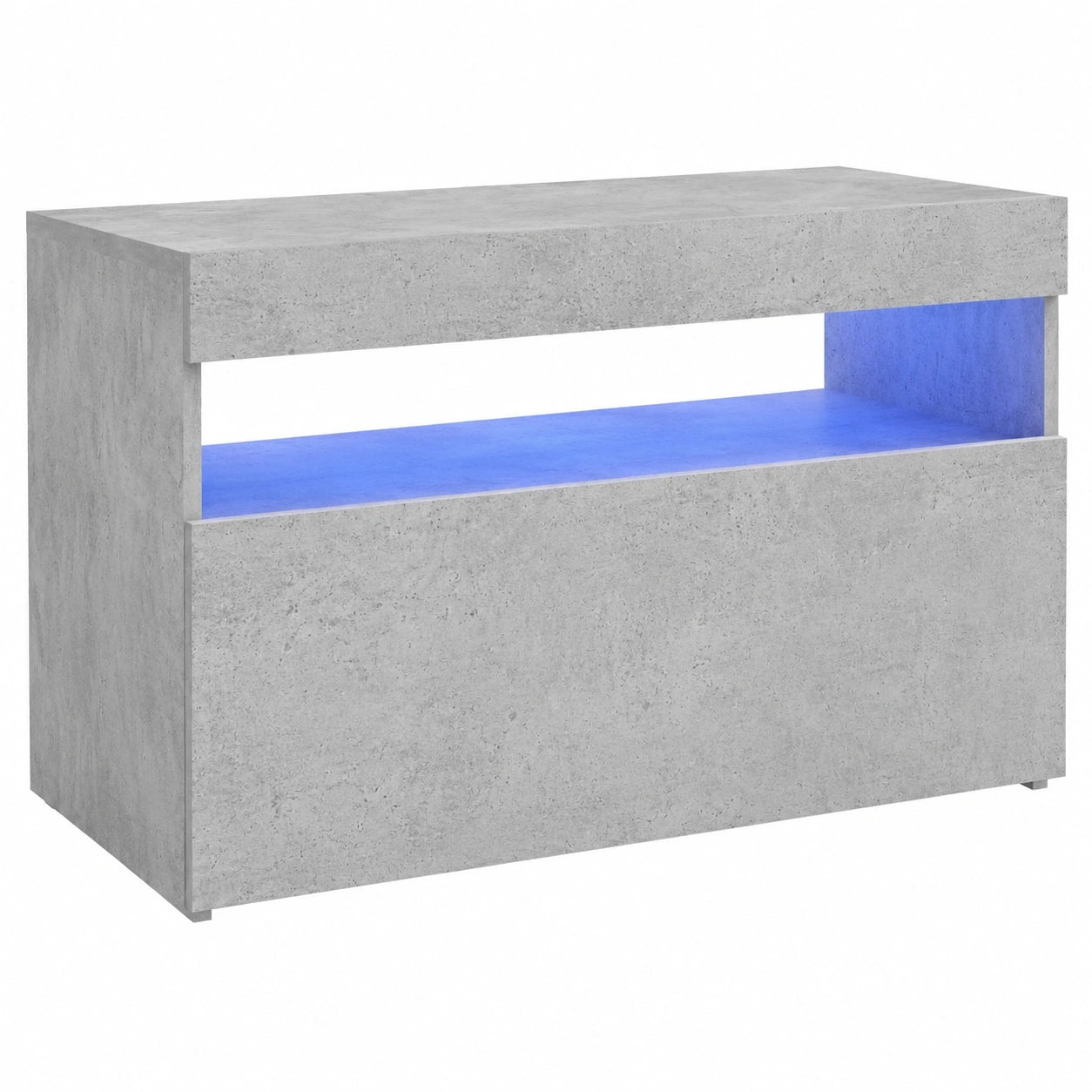 Moderner TV-Schrank mit LED-Beleuchtung, Betongrau, 60x35x40 cm