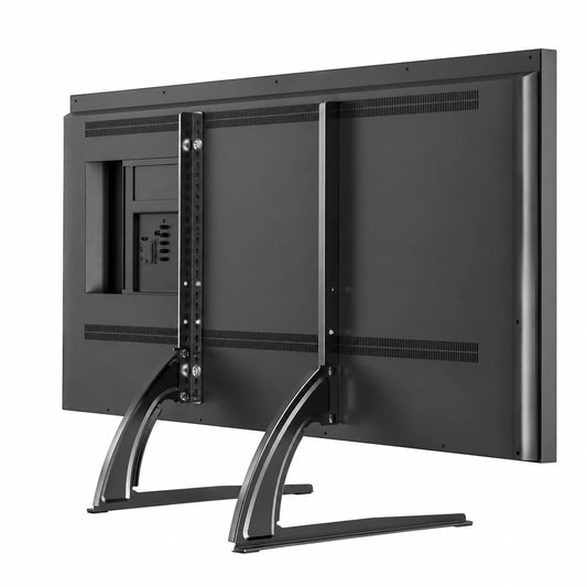 Universeller TV-Ständer für 27-55 Zoll Fernseher, bis 40KG, abnehmbare Standfüße, kompatibel mit VESA 800x400mm, 3-fache Höhenverstellung