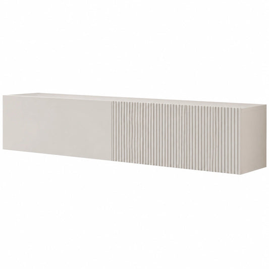 Fernsehtisch Cholon 200 cm mit grifflosem Design, 2 Klappen, Sideboard in Cashmere
