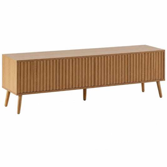 Moderner TV-Schrank in Eichenoptik mit 4 Türen, 160x40x45 cm