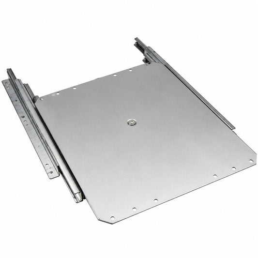 Gedotec Drehbarer TV-Auszug für Flachbildschirme, Tragkraft 50 kg, Vollauszug mit 335 mm Auszugslänge, Silber